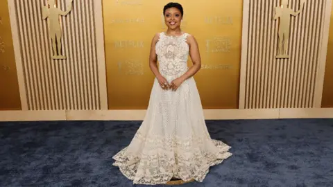 Getty Images Quinta Brunson attends the 31st Annual Screen Actors Guild Awards at Shrine Auditorium and Expo Hall on February 23, 2025 in Los Angeles, California