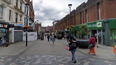 View looking down St Peter's Street