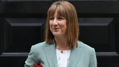Reuters Chancellor Rachel Reeves walking out of Number 10