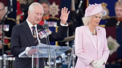 PA King Charles III and Queen Camilla