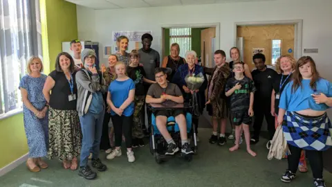 EastEnders actress Pam St Clement visits Oxford SEND school