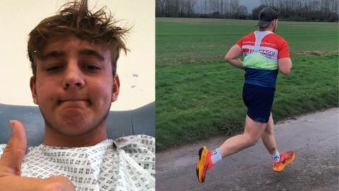 Jack Brown in hospital and running