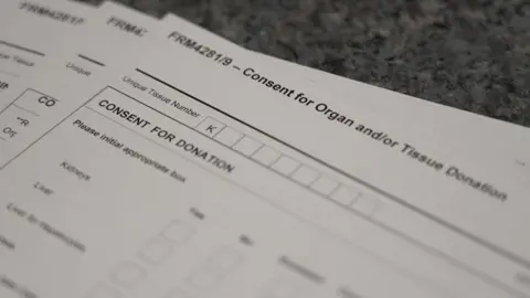 Organ donation form