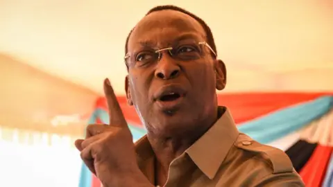 AFP An image of Tanzania Chadema chairman Freeman Mbowe