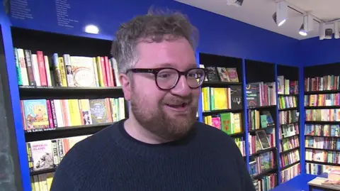 Tom Rowley, owner of Backstory Bookshop in south London