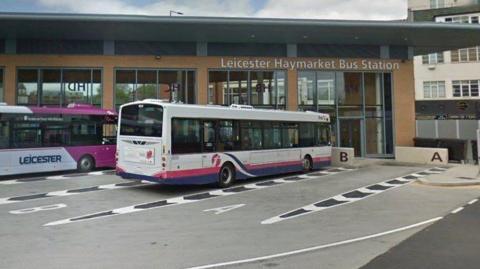 Haymarket Bus Station in Belgrave Gate, Leicester city centre