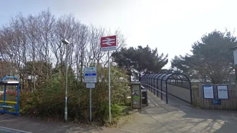 A screenshot of Digby and Sowton Train Station in Exeter. 
