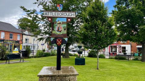 Attleborough town sign