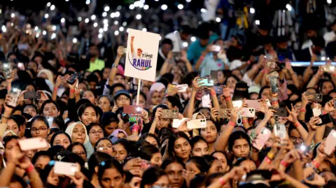 Congress Party Students at Rahul Gandhi's Pune event for students 