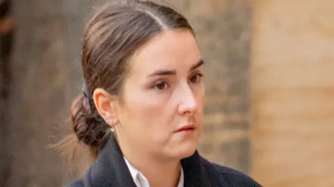 Amy Sheppard, pictured as she was walking into Lincoln Crown Court