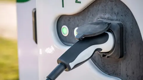 Getty Images Electric lorry being charges