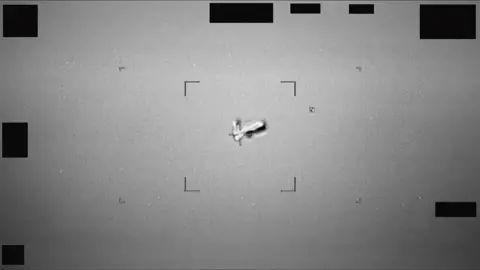 An unidentified object is seen in the sky 