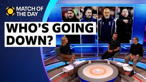 Gabby Logan, Ben Foster and Pat Nevin