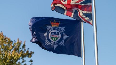 Leicestershire Police flag