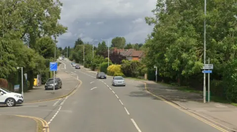 A street view of Leicester Road, Glen Parva