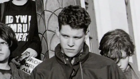 A black and white picture of a young Run ap Iorwerth