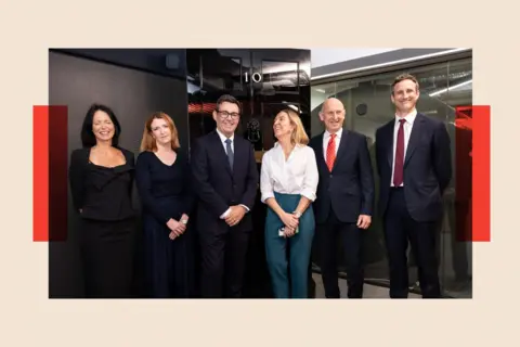 PA Wire (left to right) Deputy Chief of Staff Caroline Simpson, Minister for the Cabinet Office Louise Haigh, Prime Minister Andy Burnham, Cabinet Secretary and head of the Civil Service Dame Antonia Romeo, Chancellor of the Exchequer John Healey and director-general for No 10 North Sam Lister