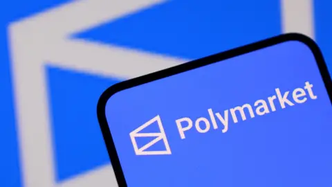 Reuters Polymarket's blue logo