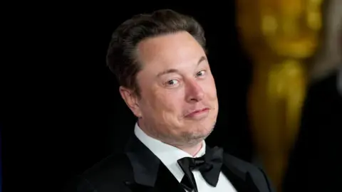 Getty Elon Musk at the 2024 Oscars.