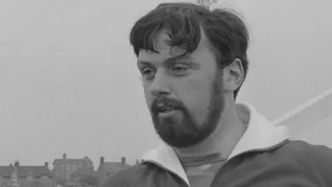 Black and white archive picture of Geoff Capes in 1972.