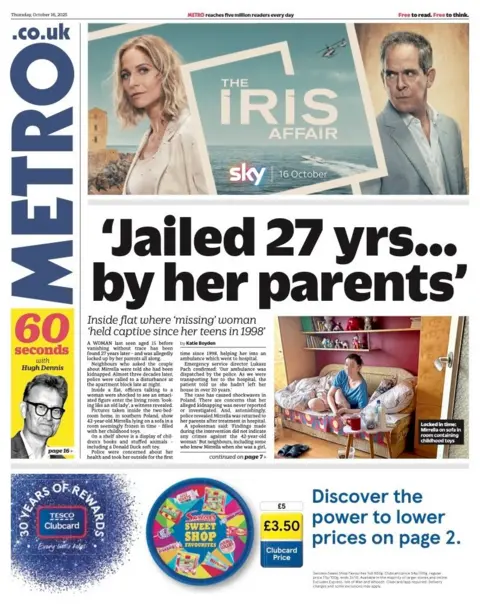  "Jailed 27 years... by her parents".