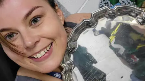 Hazel Stewart Hazel Stewart with the trophy