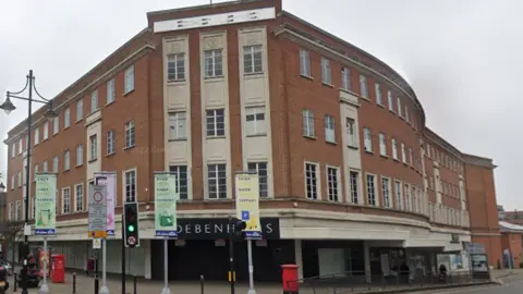 The former Debenhams site in Staines town centre