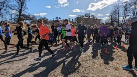 Chris Beresford Runners at Pokkinen Parkrun in Finland