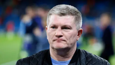 Ricky Hatton at Manchester City's Champions League match against Sparta Prague in 2024