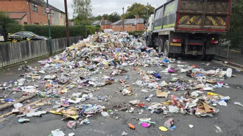 Nottingham City Council Pile of rubbish