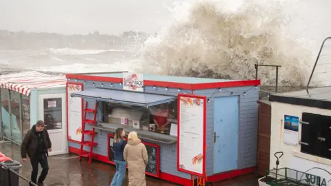 Tom Kerley The harbour at North Berwick during stormy conditions