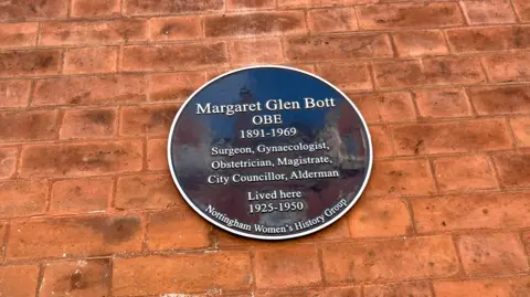 Plaque for Margaret Glen Bott