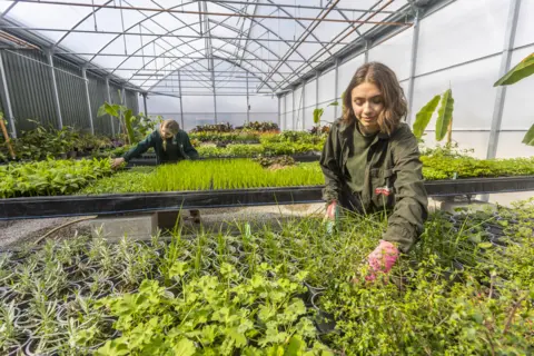 Eden Project Eden Project staff at new nursery