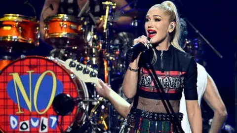 Getty Images Gwen Stefani of No Doubt performs onstage during the FIREAID Benefit Concert for California Fire Relief at The Kia Forum on January 30, 2025 in Inglewood, California.