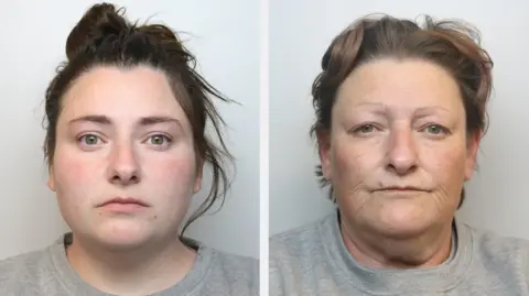 Wiltshire Police Two police photos - one of a young woman and another of an older woman