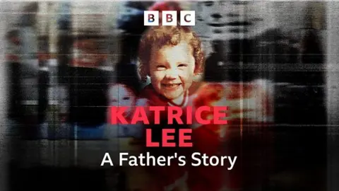 Katrice Lee BBC Sounds series promo image, showing Katrice Lee in the middle of a blurred montage of other images