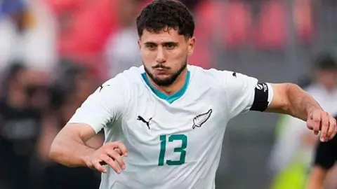 Liberato Cacace playing for New Zealand