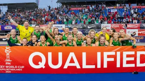 Ireland players celebrate