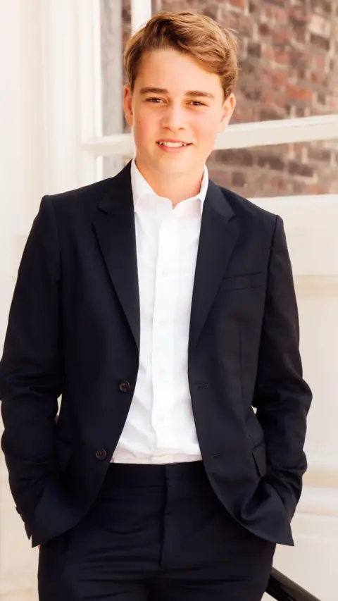 Kensington Palace/Matt Porteous A pic of Prince George in a suit