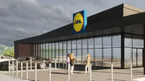 Lidl Artist's impression of Lidl, Ledbury