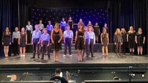 BBC Southport Dramatic Club Youth Theatre on stage