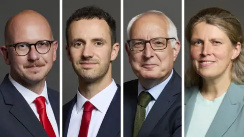  Brian Leishman, Chris Hinchliff, Neil Duncan-Jordan and Rachael Maskell