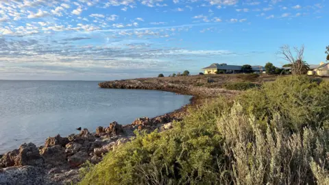 View of Dr Bradley's office overlooking the bay