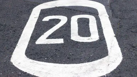 Getty Images 20mph sign in road