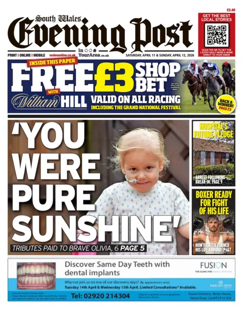 South Wales Evening Post South Wales Evening Post front page