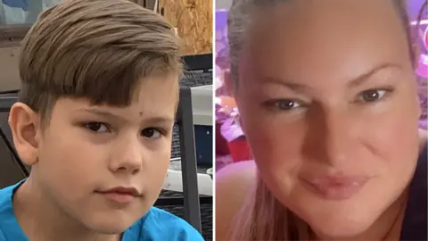 RCMP Jennifer Jacobs (right) and Emmett Jacobs