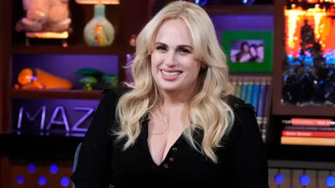 Getty Images Rebel Wilson pictured on a chat show in April