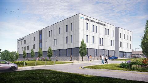 An artist's impression of the  Essex and Suffolk Elective Orthopaedic Centre