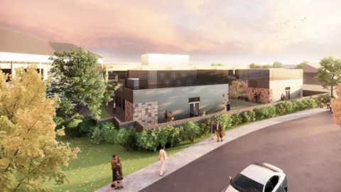 States of Guernsey An artist's impression of the upgraded hospital