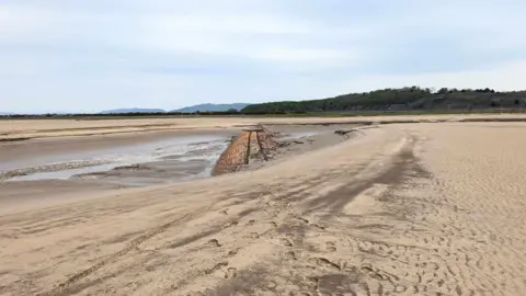 Gareth King A wide angled photograph of a recently uncovered Victorian cart line in Ulverston, Cumbria.